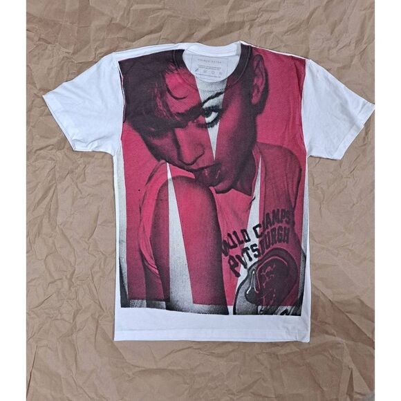 Prince Peter "World Champs" Printed Long Tee White Pink Small - Picture 1 of 4